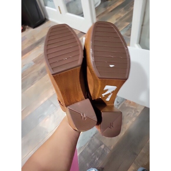 Womens Sz 10 Sonoma Ortholite ECO Braided Mule Clog Heeled Brown Woven NWOB - Picture 10 of 11